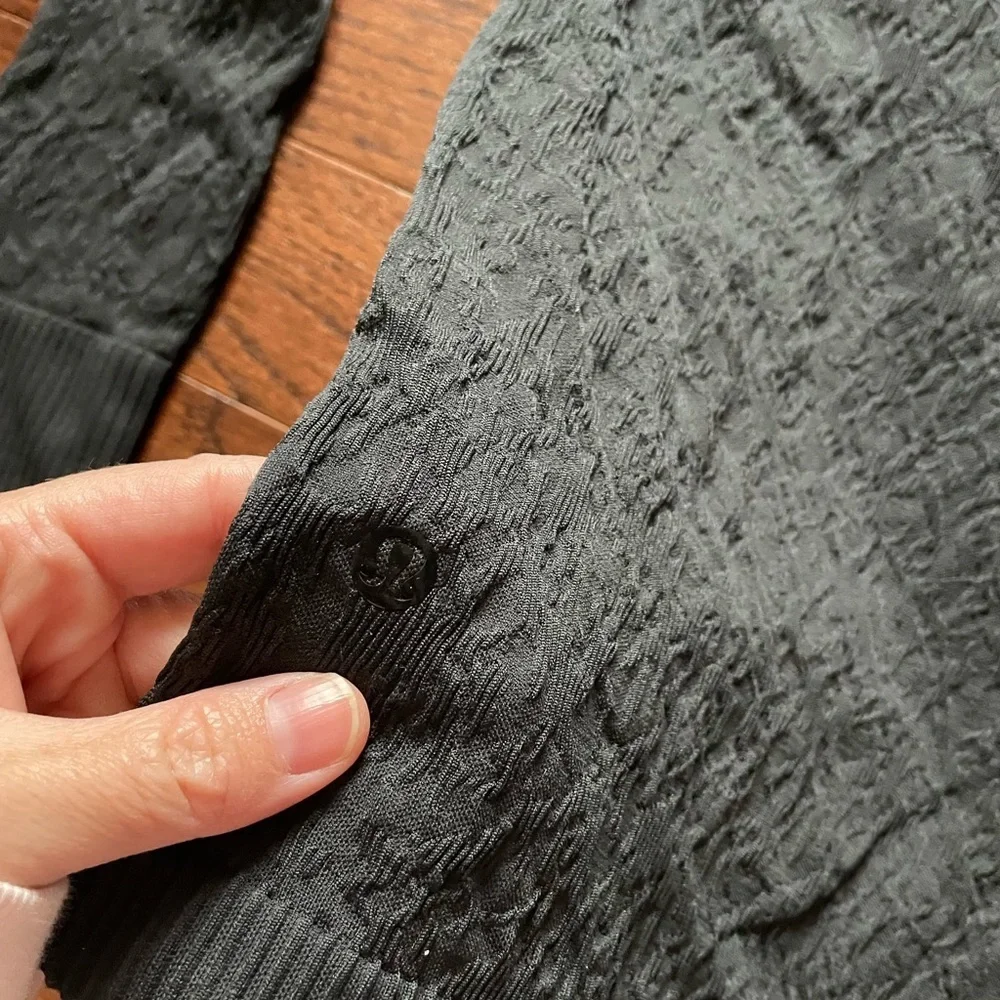 lululemon athletica Black Textured Hoodie